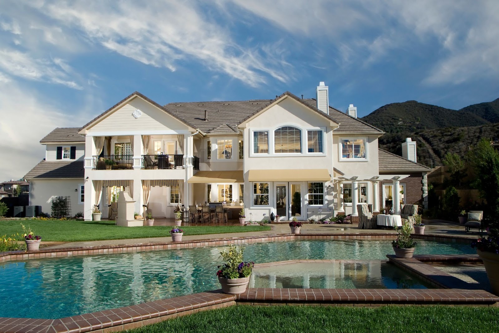 Private pool at luxury home
